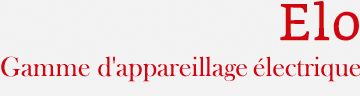 interrupteur design - appareillage �lectrique - Elo